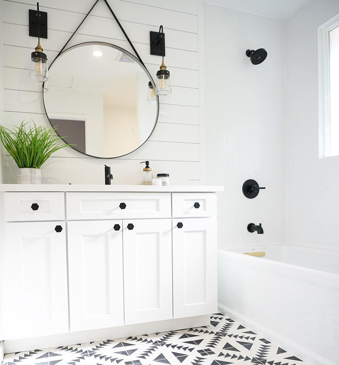 黒しま次郎 (ウレタン艶消しオプション)＋Retro HEXAGON Brass MOLOVO Kenzo Black Hexagon 7.7 in. x 8.9 in. Matte Porcelain Floor